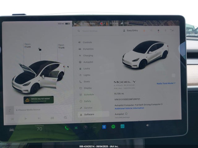 2021 TESLA MODEL Y 5YJYGDEE2MF299721 Photo 6