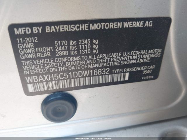 2013 BMW 528I WBAXH5C51DDW16832 Photo 8