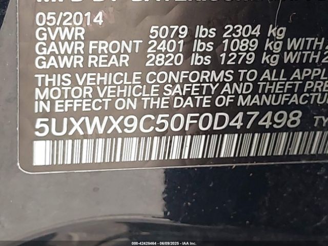 2015 BMW X3 5UXWX9C50F0D47498 Photo 8