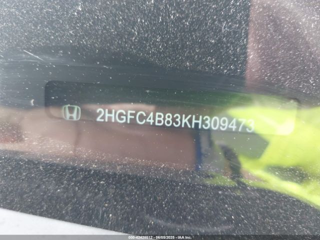 2019 HONDA CIVIC 2HGFC4B83KH309473 Photo 8