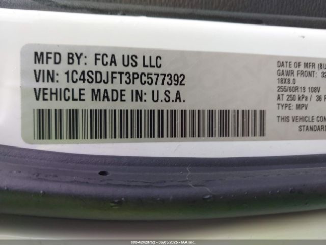 2023 DODGE DURANGO 1C4SDJFT3PC577392 Photo 8