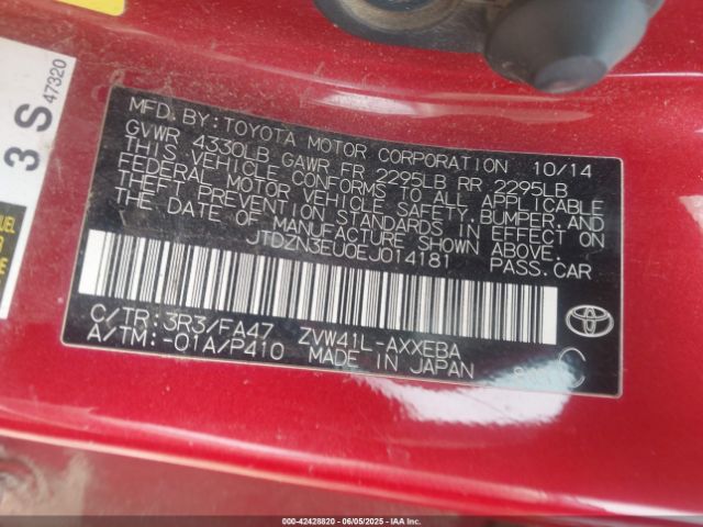 2014 TOYOTA PRIUS V JTDZN3EU0EJ014181 Photo 8