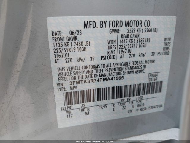2023 FORD MUSTANG MACH-E 3FMTK3R74PMA41565 Photo 8