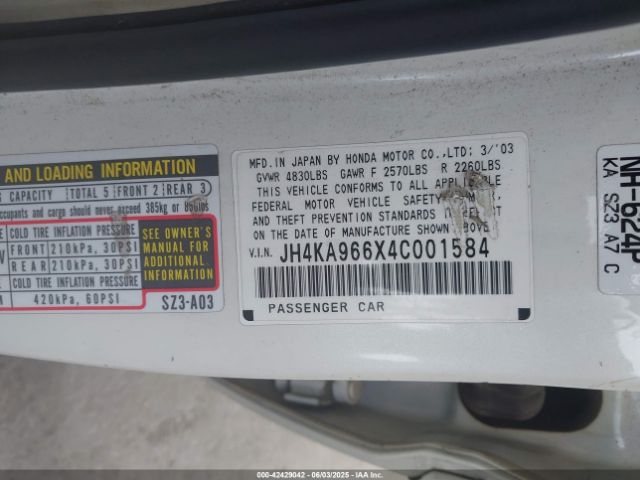 2004 ACURA RL JH4KA966X4C001584 Photo 8