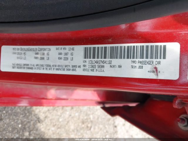 2007 CHRYSLER SEBRING 1C3LC46K27N541122 Photo 8