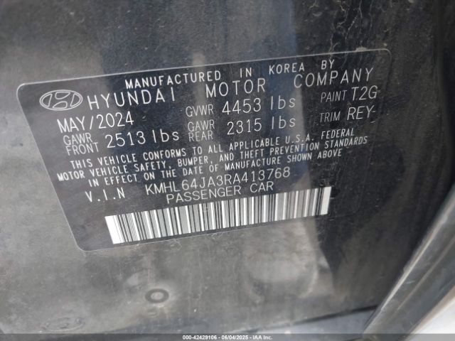 KMHL64JA3RA413768 Hyundai SONATA SEL