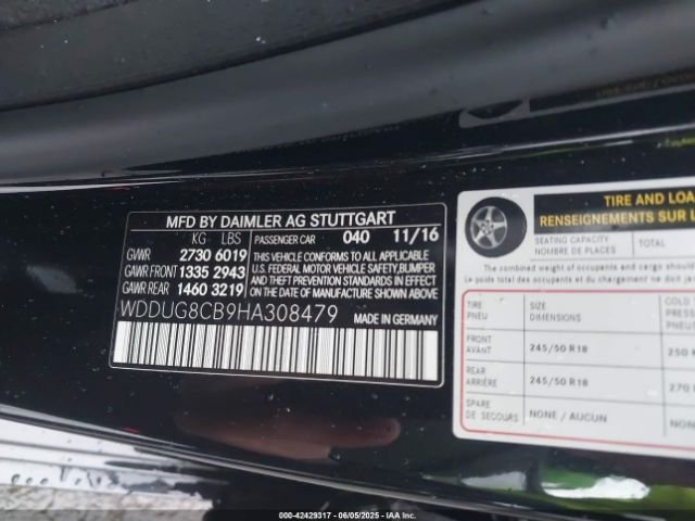 2017 MERCEDES-BENZ S 550 WDDUG8CB9HA308479 Photo 8