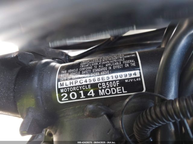 2014 HONDA CB500 MLHPC4568E5100994 Photo 9