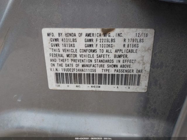 2017 ACURA ILX 19UDE2F34HA011056 Photo 8