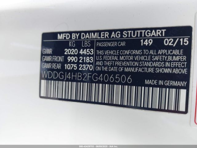 2015 MERCEDES-BENZ C 250 WDDGJ4HB2FG406506 Photo 8