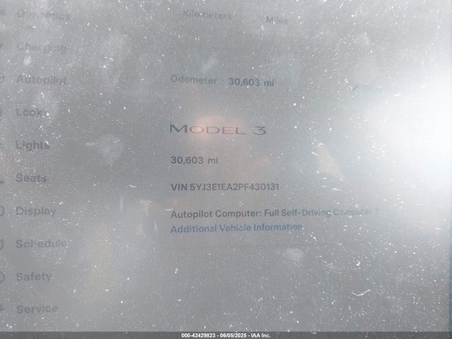 2023 TESLA MODEL 3 5YJ3E1EA2PF430131 Photo 6
