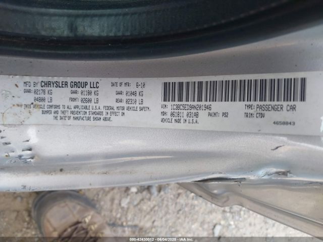 2010 CHRYSLER SEBRING 1C3BC5ED9AN201946 Photo 8