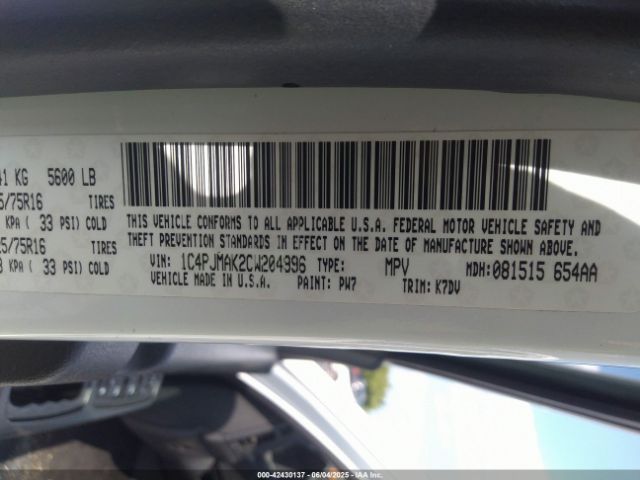 2012 JEEP LIBERTY 1C4PJMAK2CW204996 Photo 8
