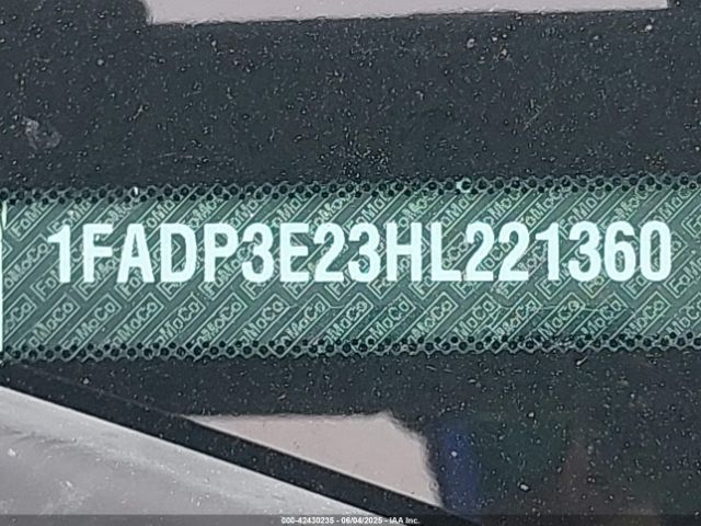 1FADP3E23HL221360 Ford FOCUS S