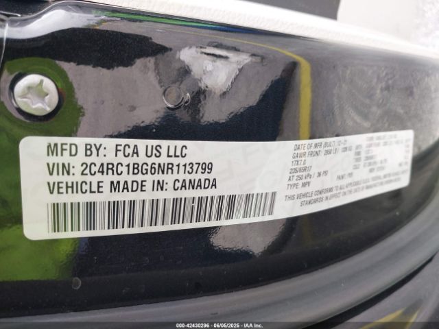 2022 CHRYSLER PACIFICA 2C4RC1BG6NR113799 Photo 8