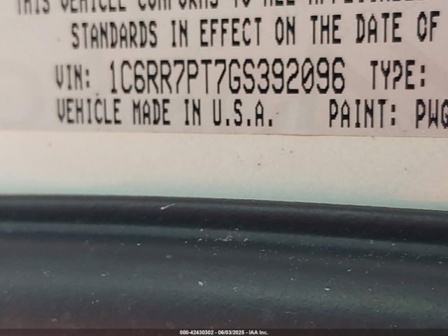 1C6RR7PT7GS392096 RAM 1500 Longhorn