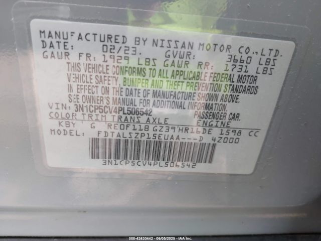 2023 NISSAN KICKS 3N1CP5CV4PL506542 Photo 8
