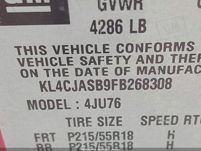 KL4CJASB9FB268308 Buick Encore