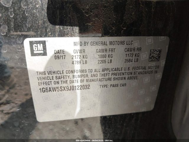1G6AW5SX9J0122032 Cadillac Cts Standard