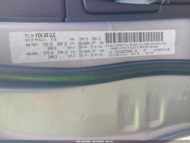 2016 JEEP GRAND CHEROKEE 1C4RJFBG2GC398886 Photo 8
