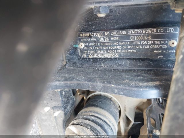 2025 CF MOTO UFORCE U10 PRO LCELE1ZA1S6000752 Photo 9