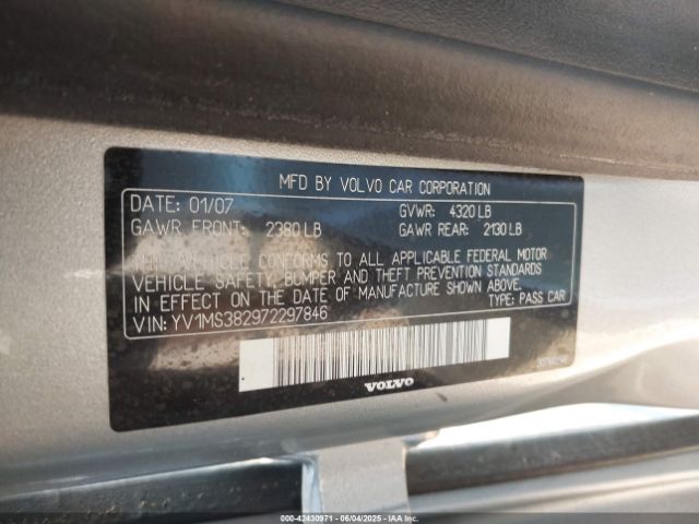 2007 VOLVO S40 YV1MS382972297846 Photo 8