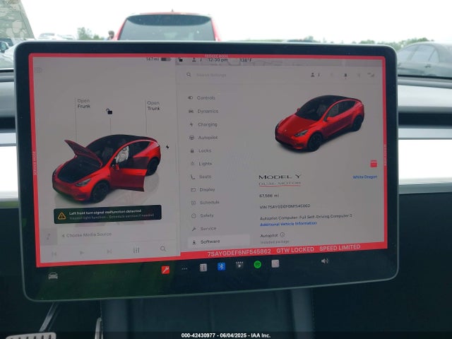 2022 TESLA MODEL Y 7SAYGDEF6NF545862 Photo 6