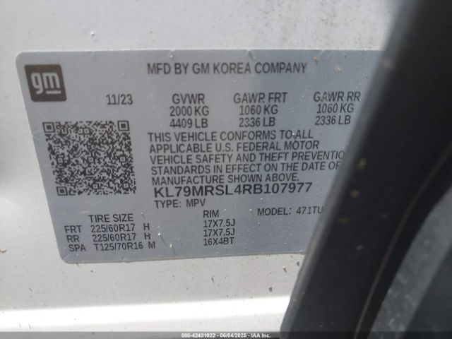 2024 CHEVROLET TRAILBLAZER KL79MRSL4RB107977 Photo 8