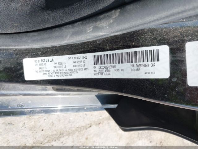 1C3CCCAB3GN139885 Chrysler 200