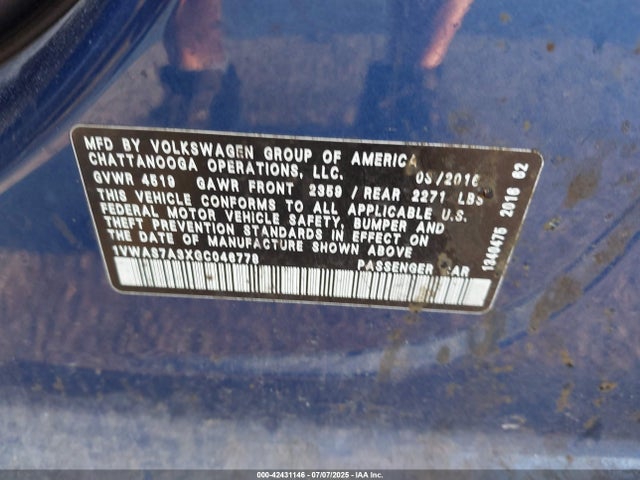 1VWAS7A3XGC046778 Volkswagen 1.8t