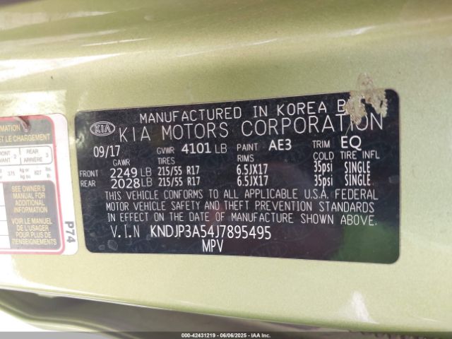 2018 KIA SOUL KNDJP3A54J7895495 Photo 8