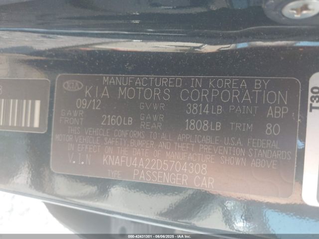 2013 KIA FORTE KNAFU4A22D5704308 Photo 8