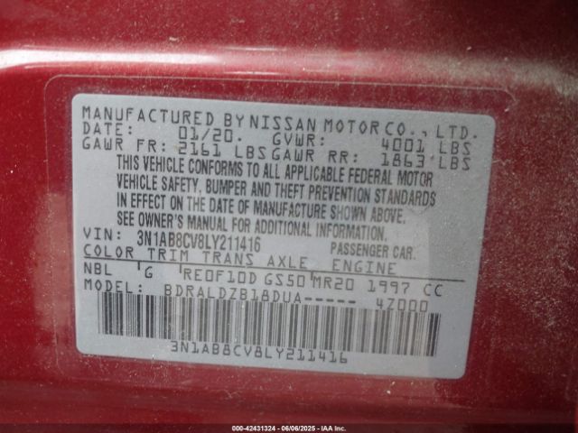 2020 NISSAN SENTRA 3N1AB8CV8LY211416 Photo 8
