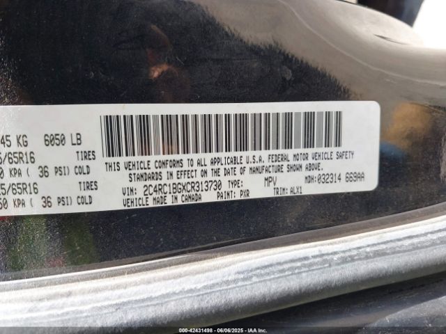 2012 CHRYSLER TOWN & COUNTRY 2C4RC1BGXCR313730 Photo 8