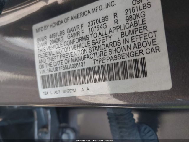 2020 ACURA TLX 19UUB1F55LA006137 Photo 8