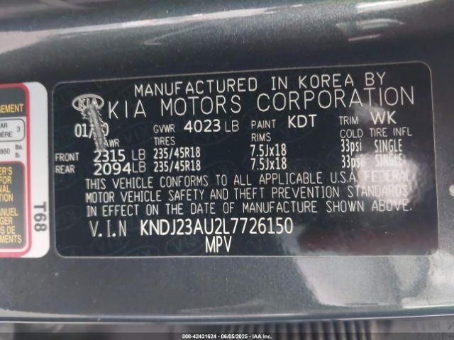 2020 KIA SOUL KNDJ23AU2L7726150 Photo 8