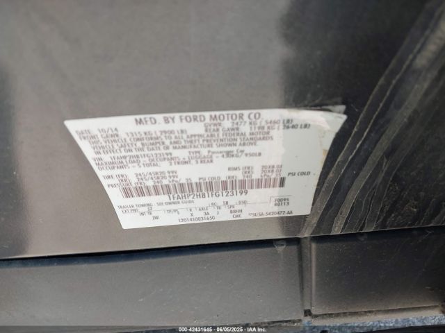 1FAHP2H81FG123199 Ford 2015