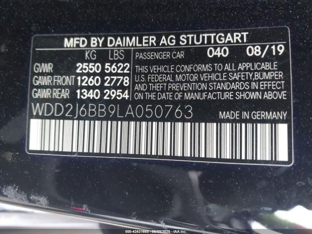 2020 MERCEDES-BENZ AMG CLS 53 WDD2J6BB9LA050763 Photo 8