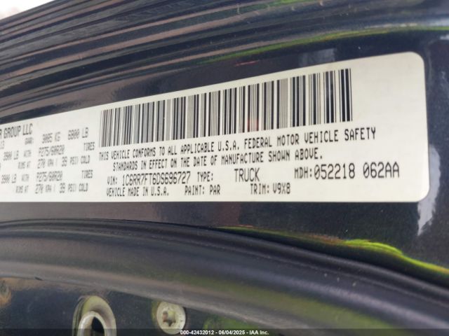 2013 RAM 1500 1C6RR7FT6DS696727 Photo 8