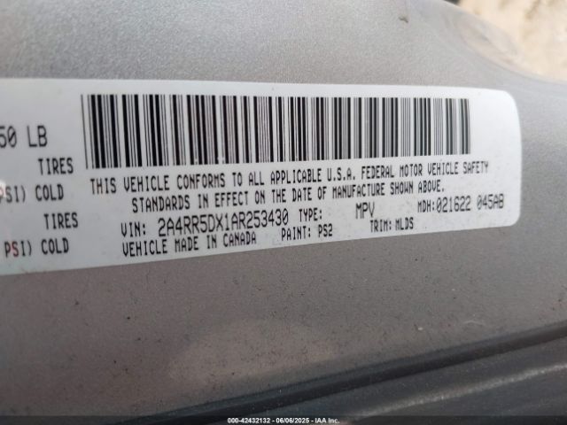 2010 CHRYSLER TOWN & COUNTRY 2A4RR5DX1AR253430 Photo 8