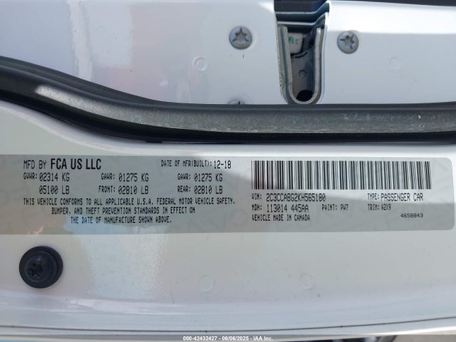 Chrysler 300 2019 2C3CCABG2KH565180 Image 9