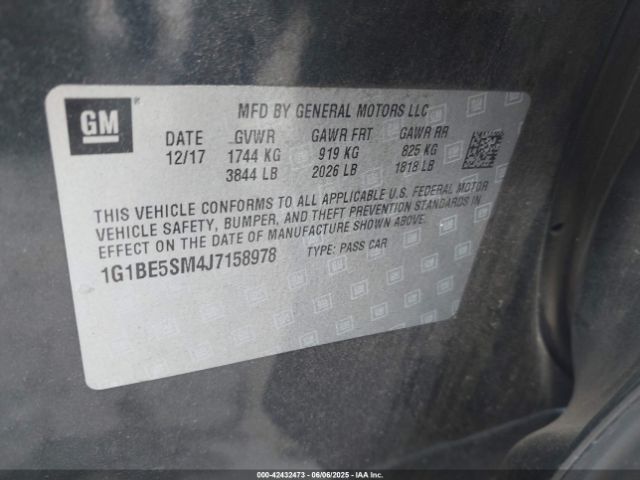 2018 CHEVROLET CRUZE 1G1BE5SM4J7158978 Photo 8