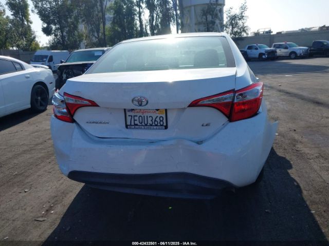 5YFBURHE8EP105528 Toyota Corolla Le Plus