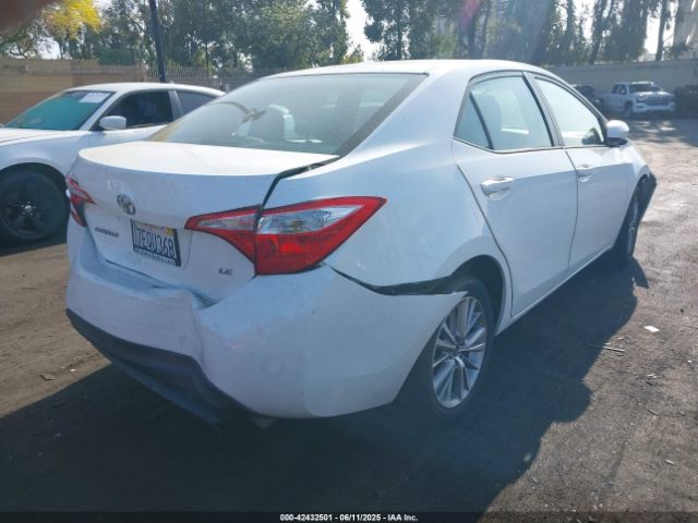 5YFBURHE8EP105528 Toyota Corolla Le Plus