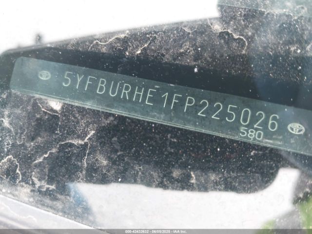 5YFBURHE1FP225026 Toyota 2zr-fe
