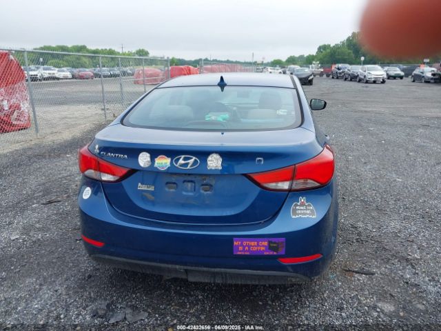 KMHDH4AE5GU480546 Hyundai ELANTRA SE