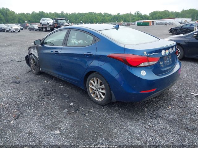 KMHDH4AE5GU480546 Hyundai ELANTRA SE