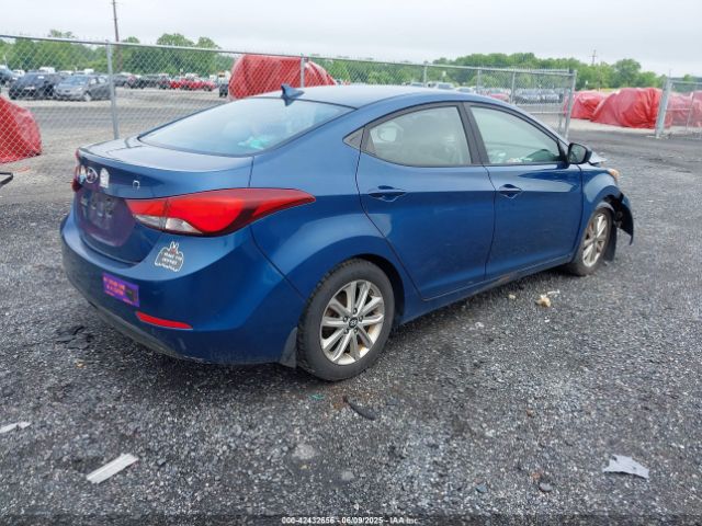 KMHDH4AE5GU480546 Hyundai ELANTRA SE