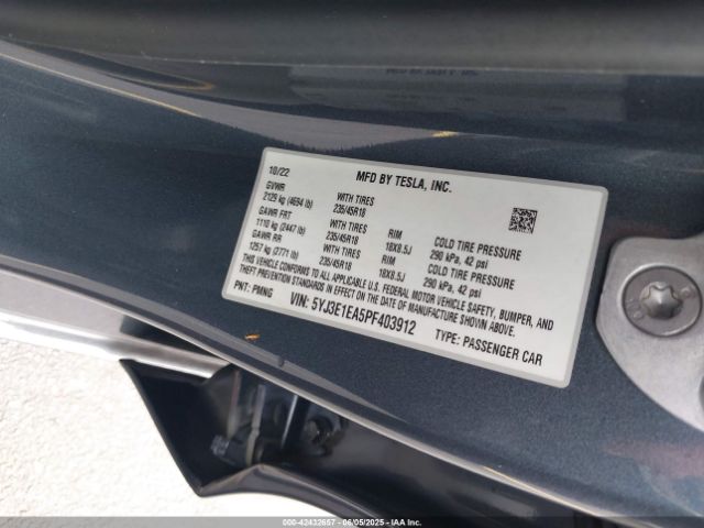 2023 TESLA MODEL 3 5YJ3E1EA5PF403912 Photo 8