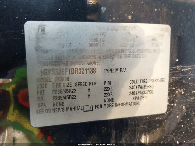 2013 CADILLAC ESCALADE ESV 1GYS3JEF1DR321138 Photo 8